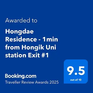 Hongdae - 1min From Hongik Uni Station Exit #1 Apartment Seoul